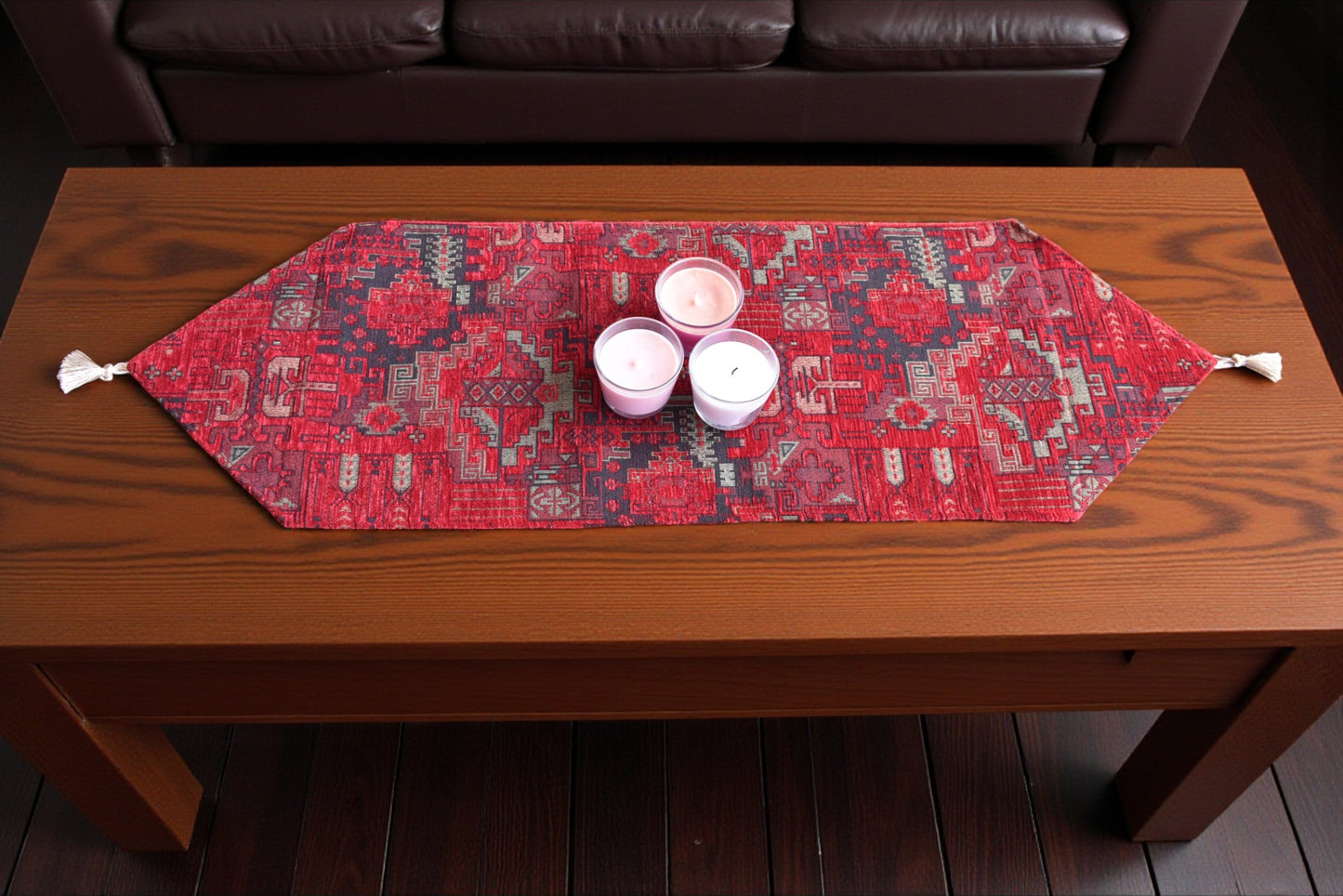 Vintage Kilim Designed Table Runner - Woven Fabric for Home, Kitchen, Dining, Wedding, and Party Décor