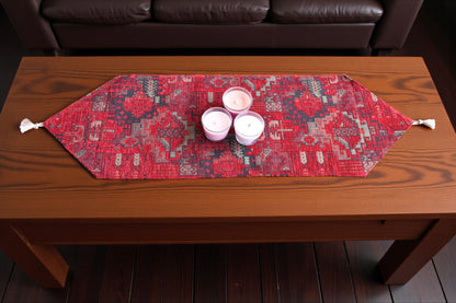 Vintage Kilim Designed Table Runner - Woven Fabric for Home, Kitchen, Dining, Wedding, and Party Décor