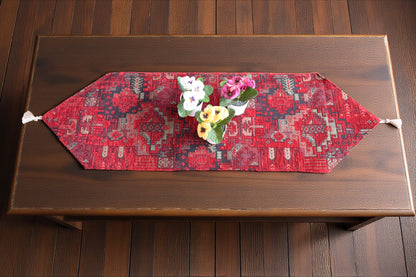 Vintage Kilim Designed Table Runner - Woven Fabric for Home, Kitchen, Dining, Wedding, and Party Décor