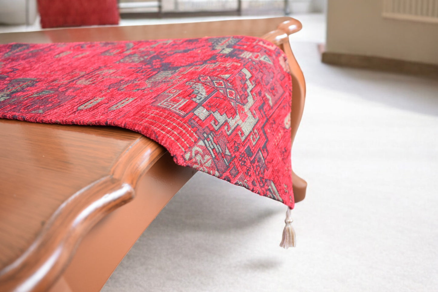 Vintage Kilim Designed Table Runner - Woven Fabric for Home, Kitchen, Dining, Wedding, and Party Décor