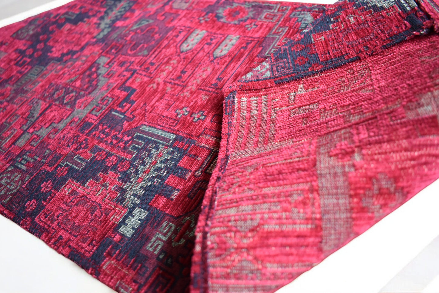 Vintage Kilim Designed Table Runner - Woven Fabric for Home, Kitchen, Dining, Wedding, and Party Décor