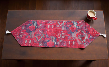 Vintage Kilim Designed Table Runner - Woven Fabric for Home, Kitchen, Dining, Wedding, and Party Décor