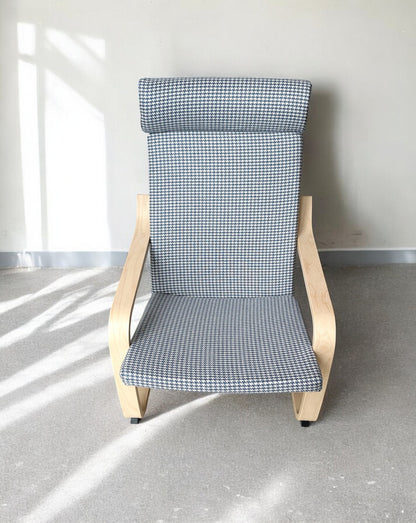 Custom Made Poang Armchair Cover - Ikea Poäng Chair Cushion Slipcover, Upholstery Fabric Seat Pads (ONLY COVER)