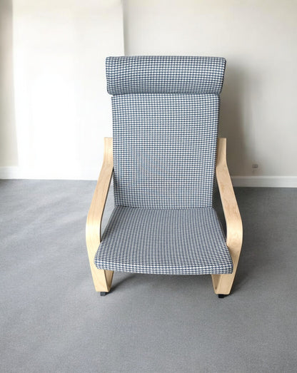 Custom Made Poang Armchair Cover - Ikea Poäng Chair Cushion Slipcover, Upholstery Fabric Seat Pads (ONLY COVER)