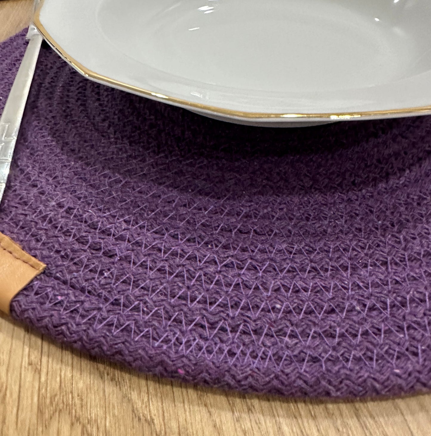 Cotton Rope Placemats - Round, Colorful Dining Table Mats, Decorative Placemats for Dining Table Décor