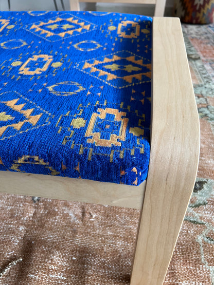 Kilim Designed Poang Armchair Slipcover with Footstool & Armrest Pads - Ethnic Pattern Seat Cover for Ikea Poäng