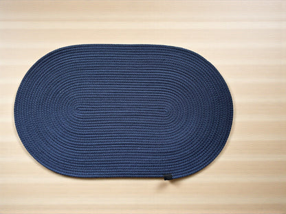 Custom Made Oval Rope Doormat - Jute, Double-Sided Front Door Mat, Colorful Indoor Rug