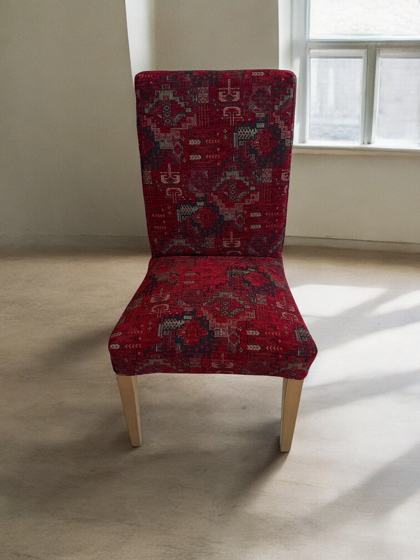 Kilim Patterned Henriksdal Chair Cover - Ethnic Design Replacement Cover for Regular Size Henriksdal Chairs