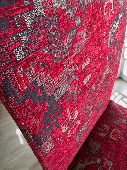 Kilim Patterned Henriksdal Chair Cover - Ethnic Design Replacement Cover for Regular Size Henriksdal Chairs