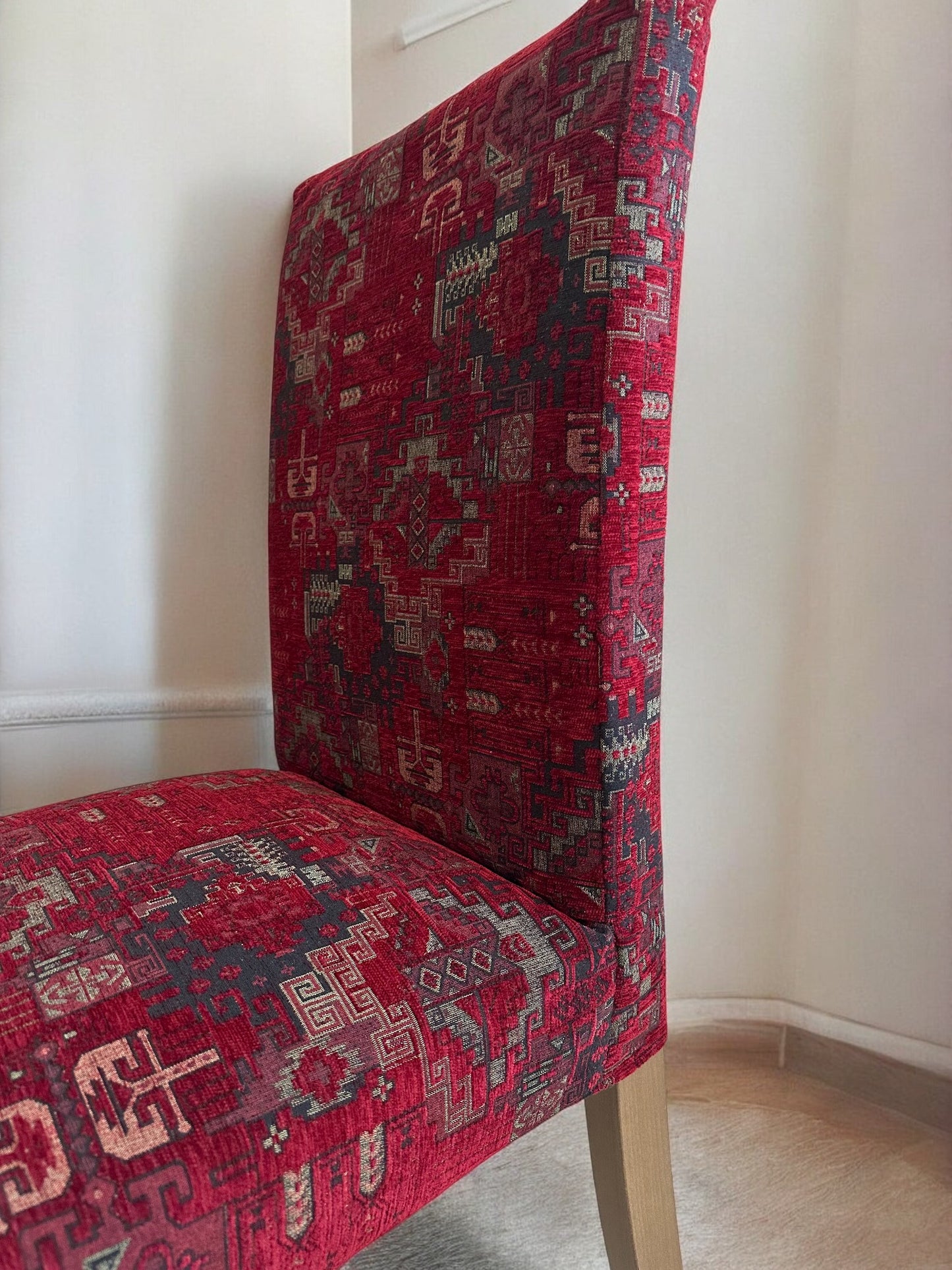 Kilim Patterned Henriksdal Chair Cover - Ethnic Design Replacement Cover for Regular Size Henriksdal Chairs
