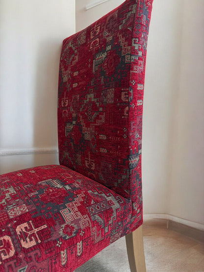 Kilim Patterned Henriksdal Chair Cover - Ethnic Design Replacement Cover for Regular Size Henriksdal Chairs
