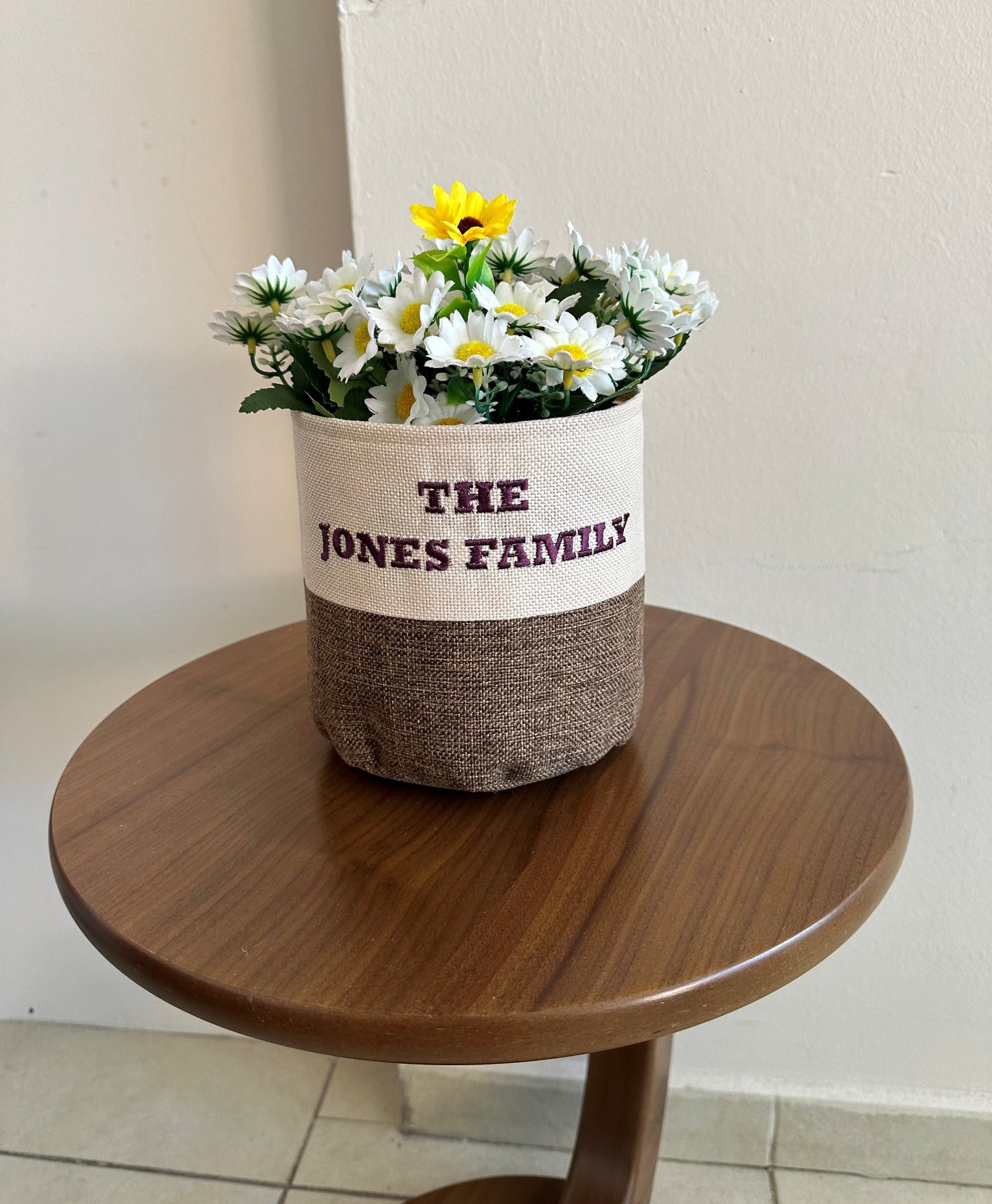 Personalized Fabric Plant Pot Covers - Custom Flower Pot Cases, Plant Holders, and Decorative Pots Covers