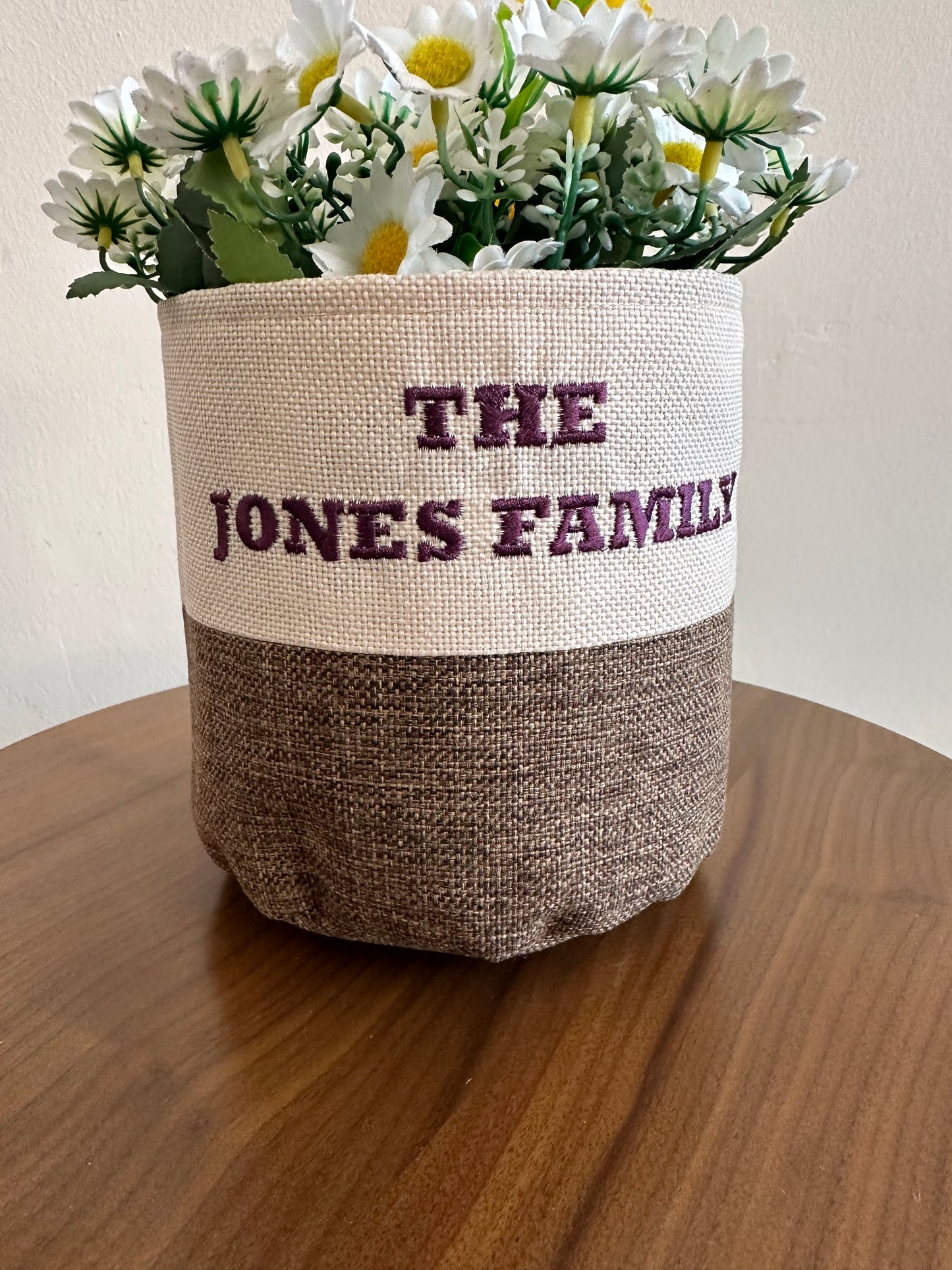 Personalized Fabric Plant Pot Covers - Custom Flower Pot Cases, Plant Holders, and Decorative Pots Covers