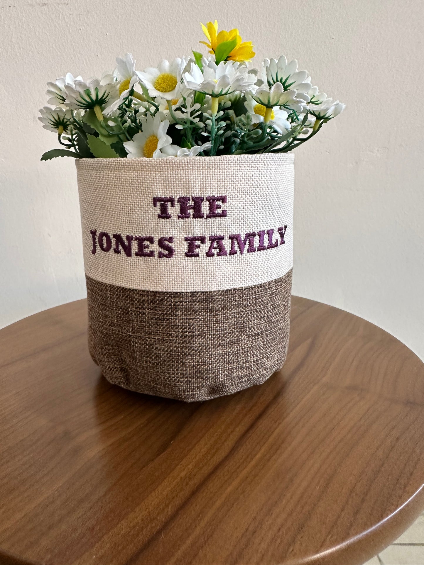 Personalized Fabric Plant Pot Covers - Custom Flower Pot Cases, Plant Holders, and Decorative Pots Covers