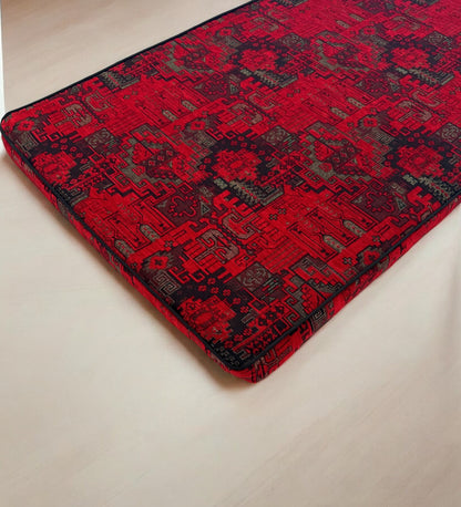 Custom Kilim Patterned Bench Cushion Cover - Ethnic Seat Cushion, Indoor Bench, Custom Size (Only Cover)