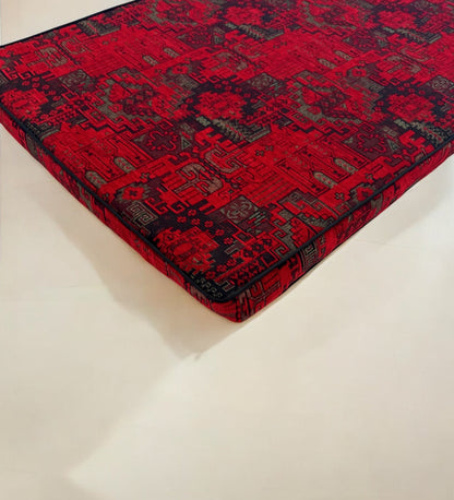 Custom Kilim Patterned Bench Cushion Cover - Ethnic Seat Cushion, Indoor Bench, Custom Size (Only Cover)