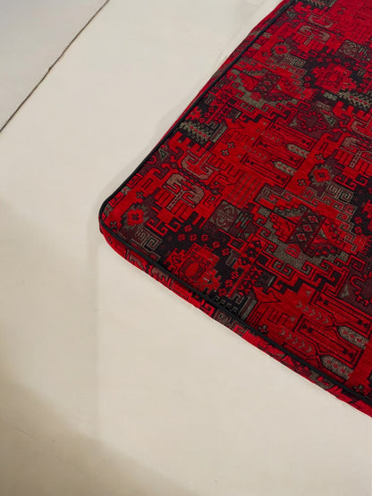 Custom Kilim Patterned Bench Cushion Cover - Ethnic Seat Cushion, Indoor Bench, Custom Size (Only Cover)