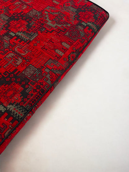 Custom Kilim Patterned Bench Cushion Cover - Ethnic Seat Cushion, Indoor Bench, Custom Size (Only Cover)