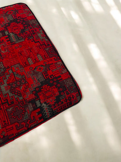 Custom Kilim Patterned Bench Cushion Cover - Ethnic Seat Cushion, Indoor Bench, Custom Size (Only Cover)