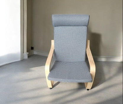 Custom Made Poang Armchair Cover - Ikea Poäng Chair Cushion Slipcover, Upholstery Fabric Seat Pads (ONLY COVER)