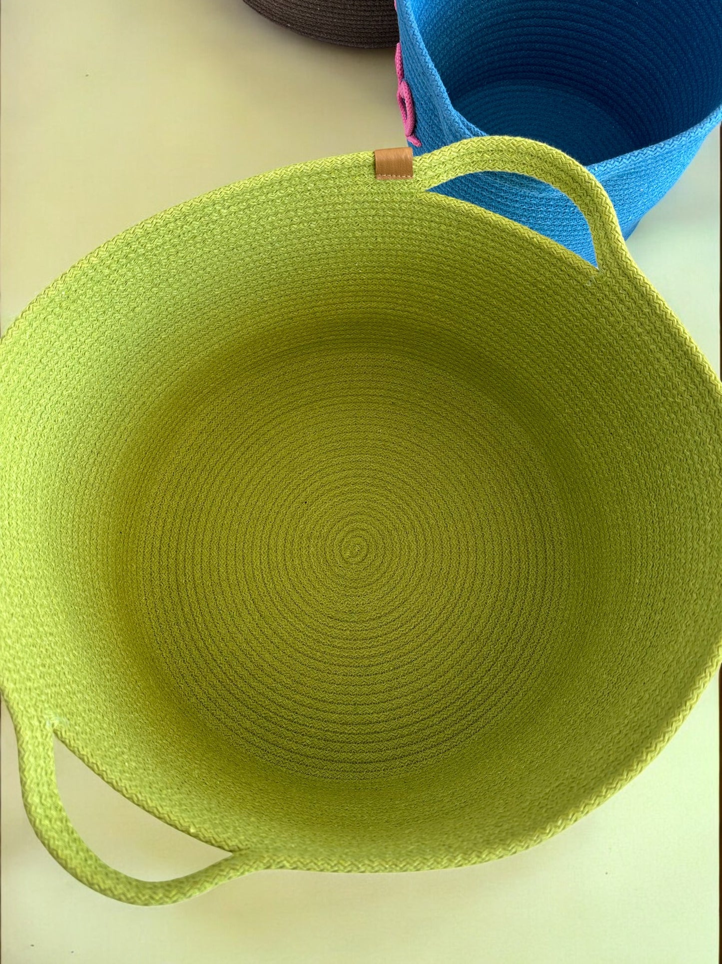 Custom Size Cotton Rope Basket - Colorful Storage Organizer, Customizable Basket for Home, Housewarming Gift