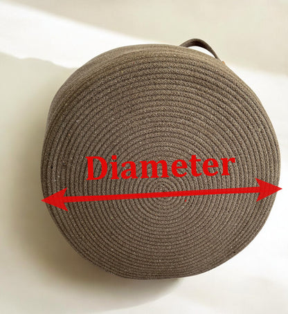 Custom Size Cotton Rope Basket - Colorful Storage Organizer, Customizable Basket for Home, Housewarming Gift