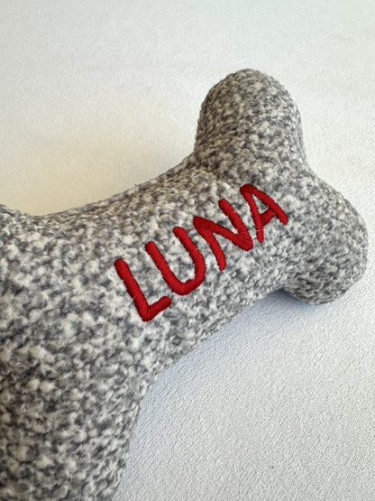 Personalized Dog Bone Toy - Custom Pet Gift, Soft Puppy Toys for Dog Lovers