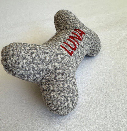 Personalized Dog Bone Toy - Custom Pet Gift, Soft Puppy Toys for Dog Lovers