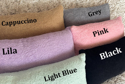 Custom Terry Cloth Pillow Cover - Soft Towelling Lumbar & Colorful Towel Pillow Covers (Only Cover)