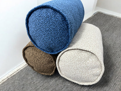 Custom Bolster Pillow Cover - Round Neckroll, Indoor Sofa & Throw Pillow, Custom Size Decorative Bolster