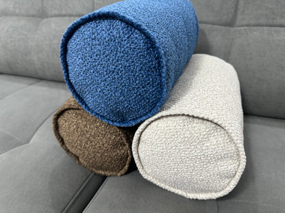 Custom Bolster Pillow Cover - Round Neckroll, Indoor Sofa & Throw Pillow, Custom Size Decorative Bolster