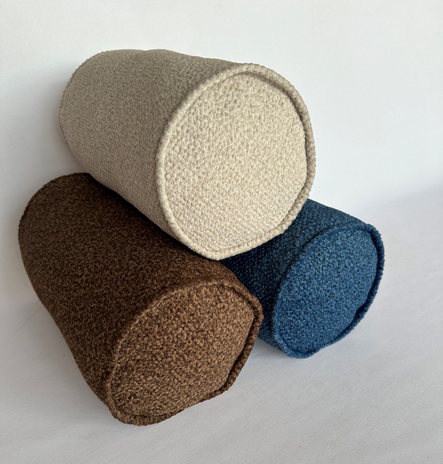 Custom Bolster Pillow Cover - Round Neckroll, Indoor Sofa & Throw Pillow, Custom Size Decorative Bolster