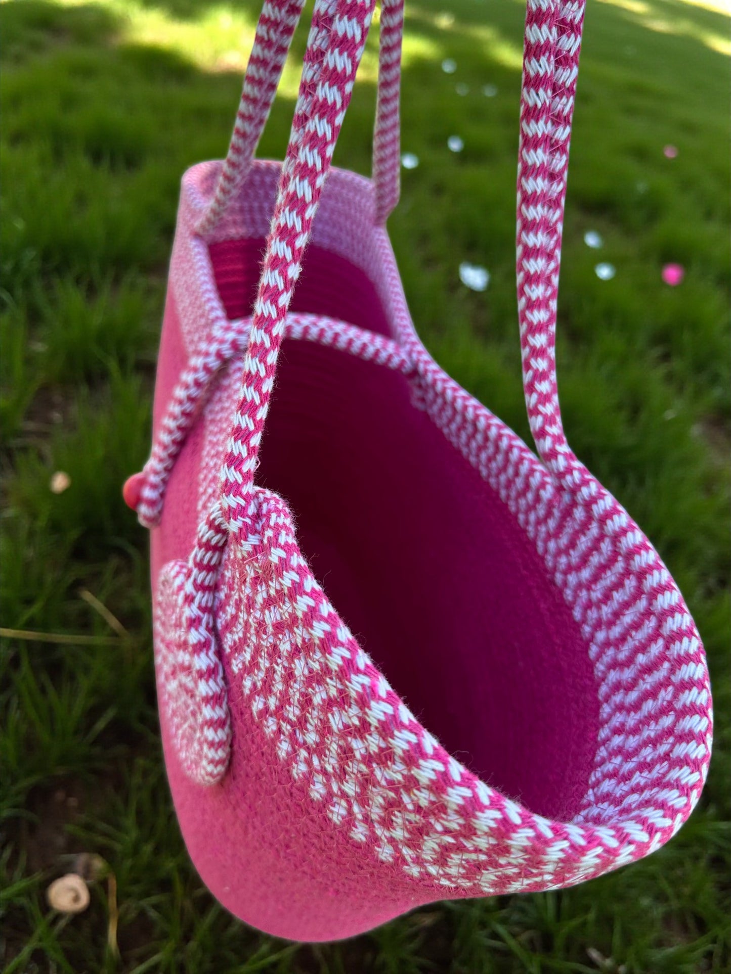 Cotton Rope Summer Bag - Beach Tote, Eco-Friendly Shoulder Bag, Perfect Gift for Women