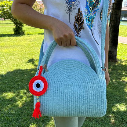 Eco-Friendly Cotton Rope Shoulder Bag - Summer Beach Tote, Beach Bag, and Gift for Women