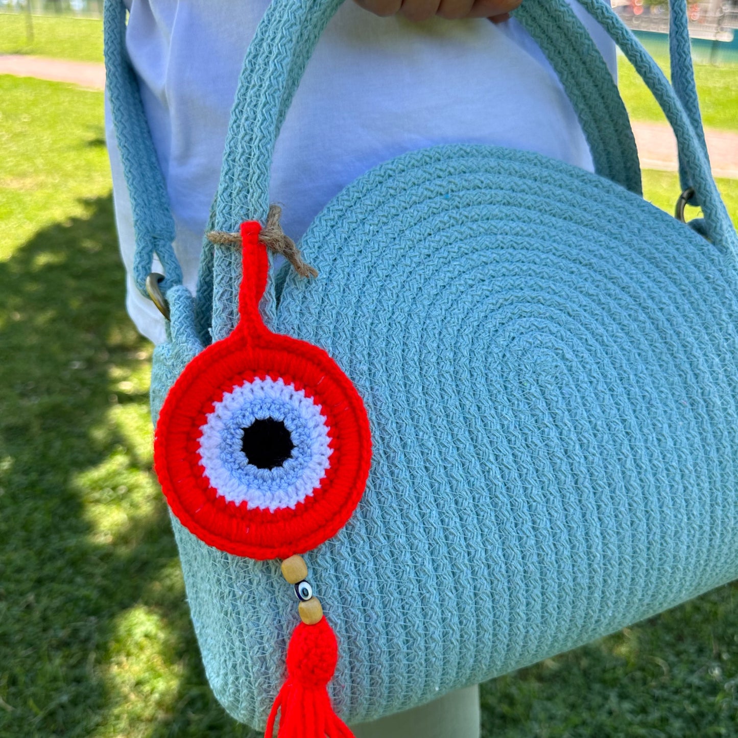 Eco-Friendly Cotton Rope Shoulder Bag - Summer Beach Tote, Beach Bag, and Gift for Women