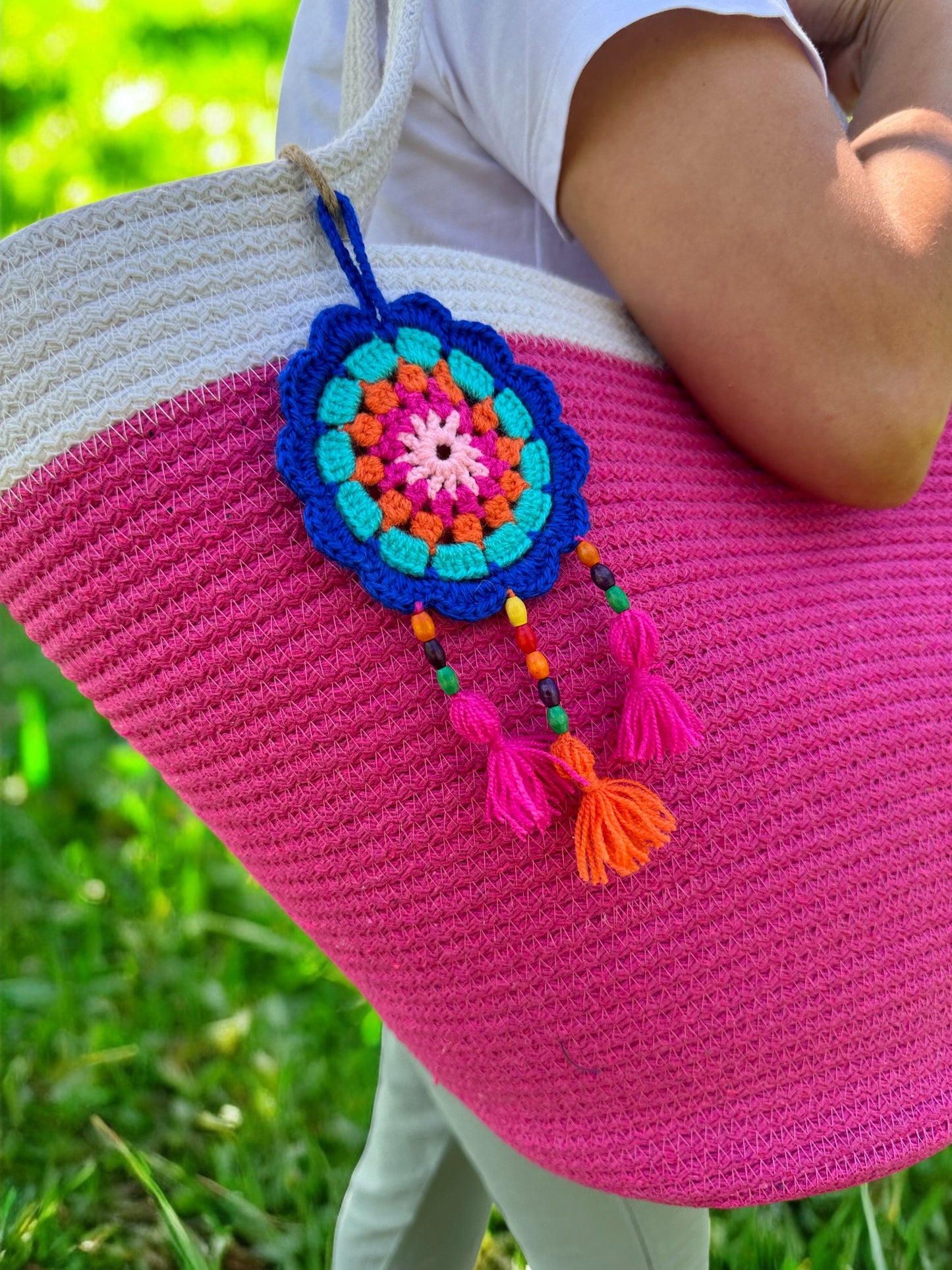 Eco-Friendly Cotton Rope Handbag - Summer Beach Tote, Shoulder Bag, Perfect Gift for Women