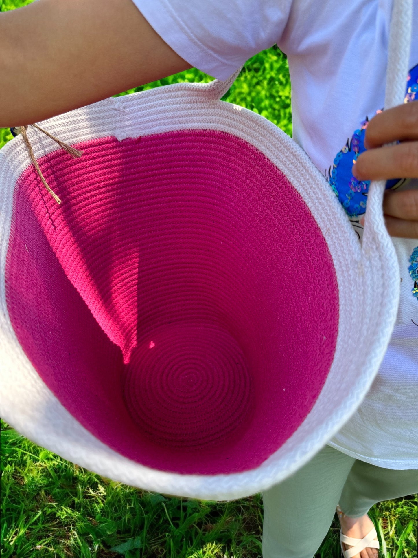 Eco-Friendly Cotton Rope Handbag - Summer Beach Tote, Shoulder Bag, Perfect Gift for Women