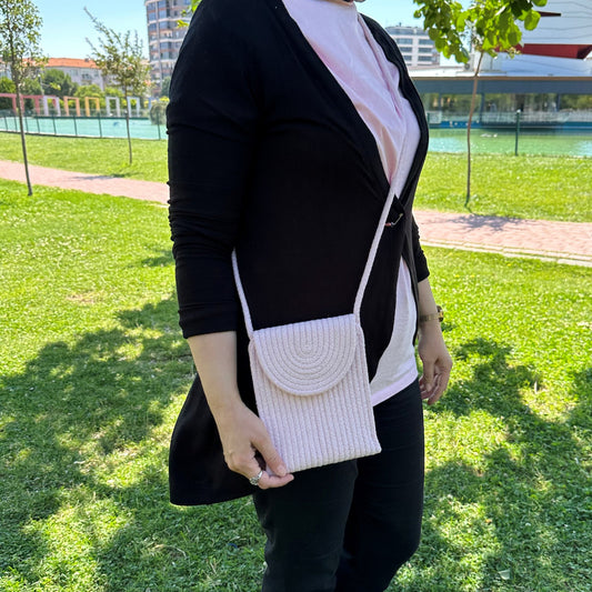 Eco-Friendly Cotton Rope Shoulder Bag - Summer Beach Tote, Versatile Cord Bag, Perfect Gift for Women