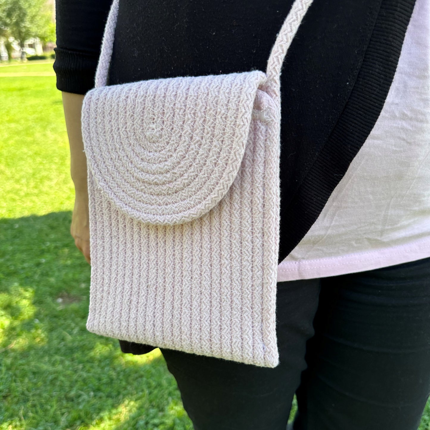 Eco-Friendly Cotton Rope Shoulder Bag - Summer Beach Tote, Versatile Cord Bag, Perfect Gift for Women