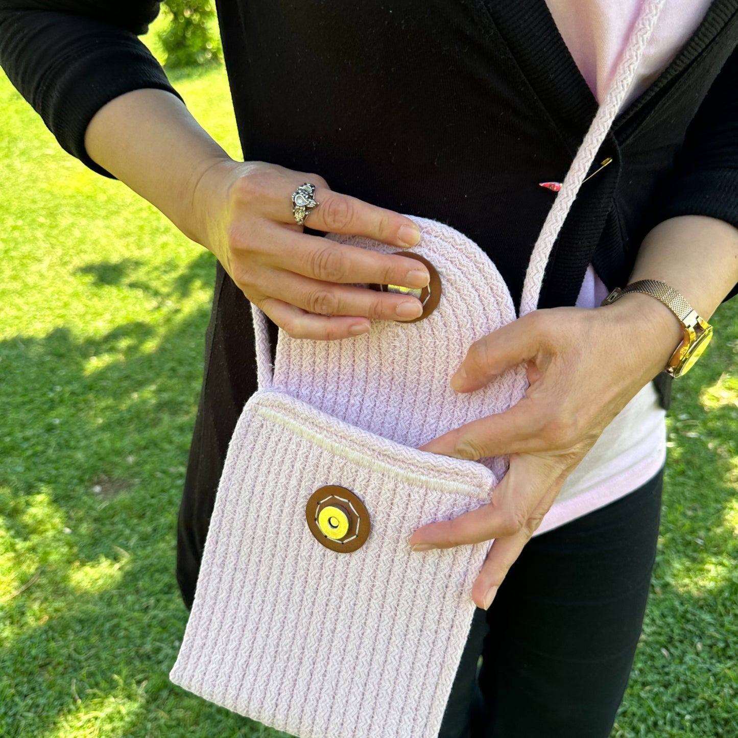 Eco-Friendly Cotton Rope Shoulder Bag - Summer Beach Tote, Versatile Cord Bag, Perfect Gift for Women