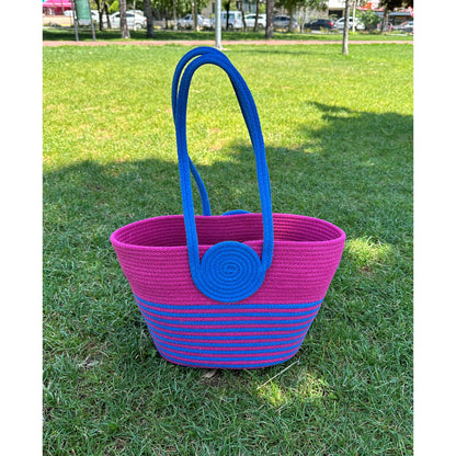 Eco-Friendly Cotton Rope Handbag - Summer Beach Tote, Shoulder Bag, Stylish Gift for Women