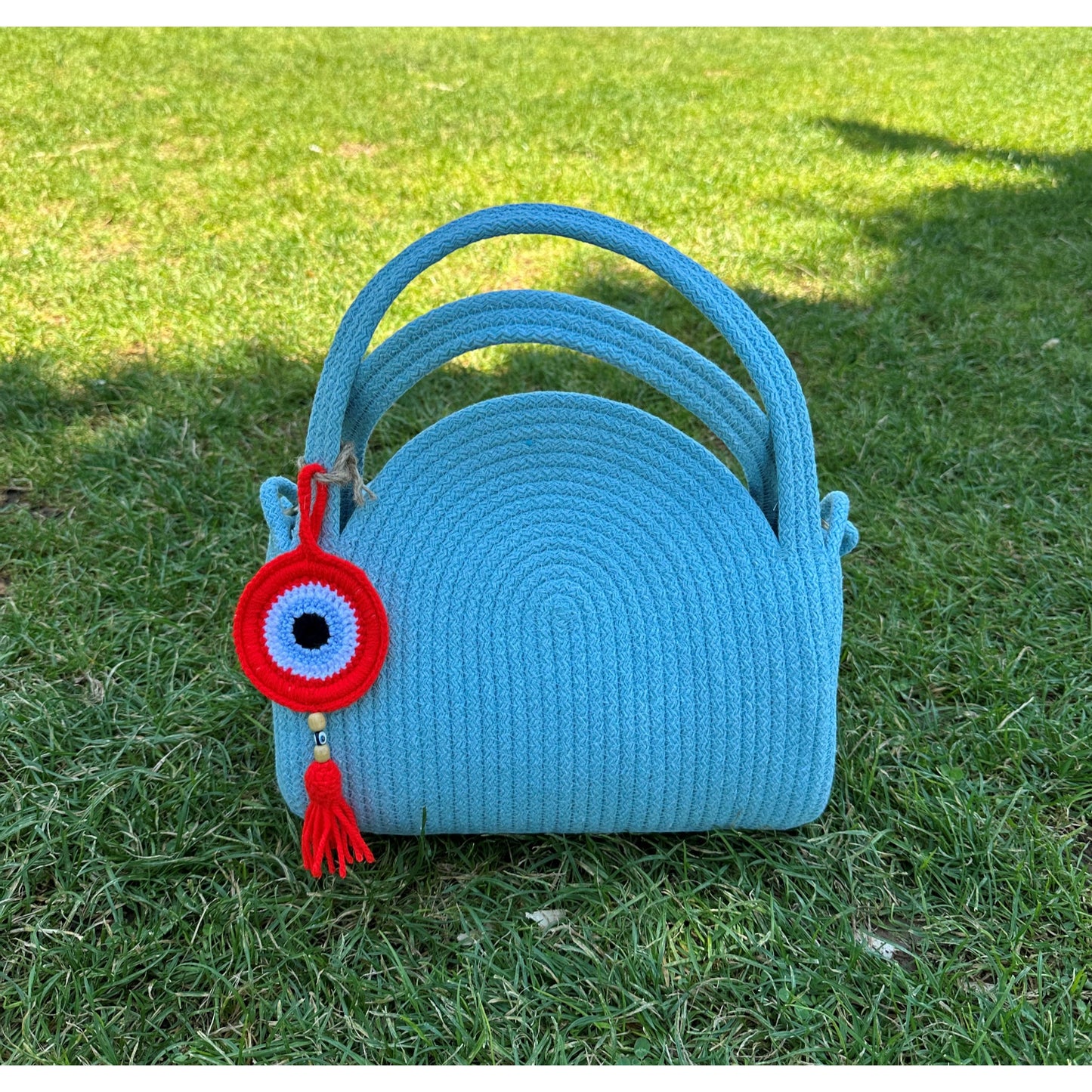 Eco-Friendly Cotton Rope Shoulder Bag - Summer Beach Tote, Beach Bag, and Gift for Women