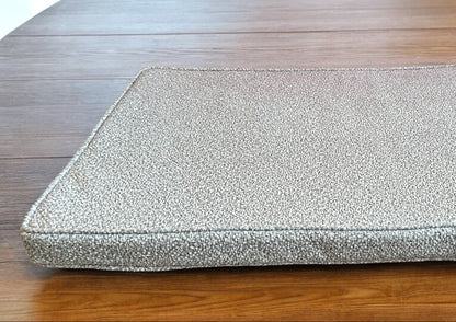 Custom Boucle Bench Cushion Cover - Bay Window & Floor Cushion in Boucle Fabric (Cushion Cover Only)
