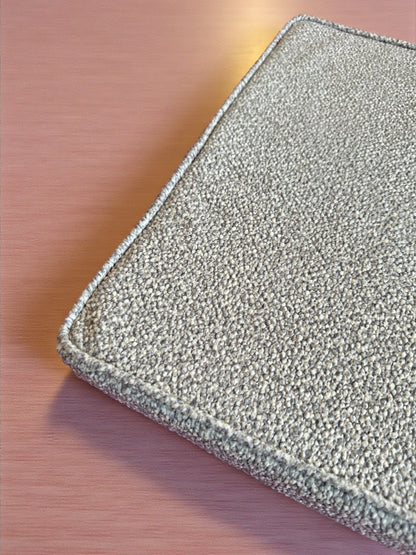 Custom Boucle Bench Cushion Cover - Bay Window & Floor Cushion in Boucle Fabric (Cushion Cover Only)