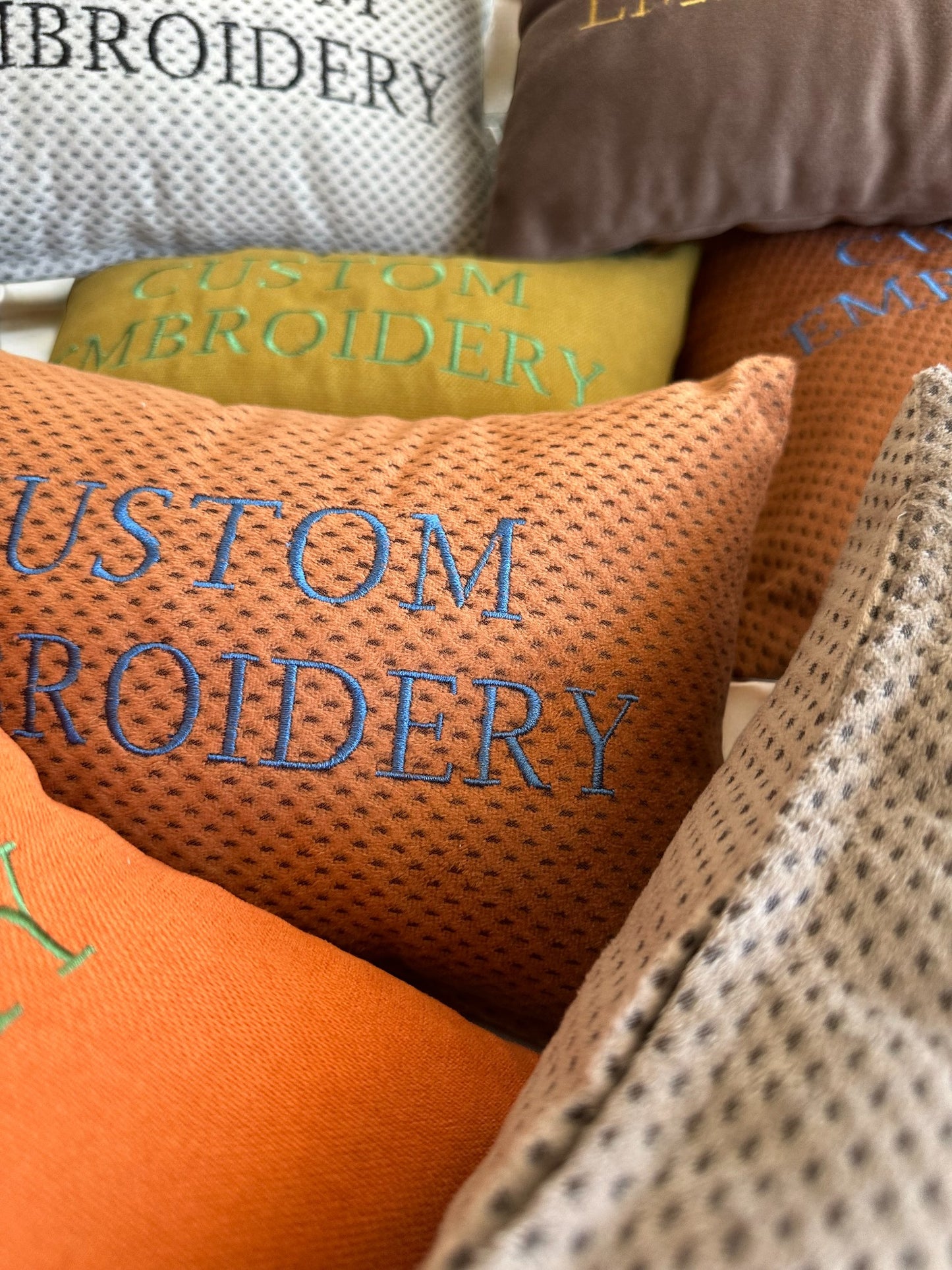 Personalized Embroidered Pillow Cover - Custom Monogram Name Pillow, Perfect Gift (Only Cover)