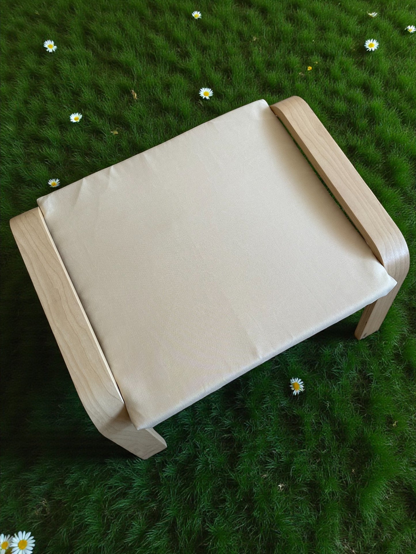 Water-Resistant Poang Armchair Cover - UV-Resistant Outdoor Seat Pads & Footstool Cover