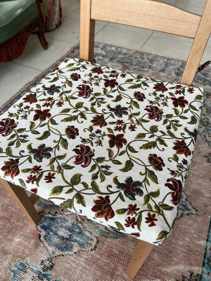 Floral Chair Seat Pads - Kitchen & Outdoor Cushions, Floral Chair Covers for Dining and Patio Chairs