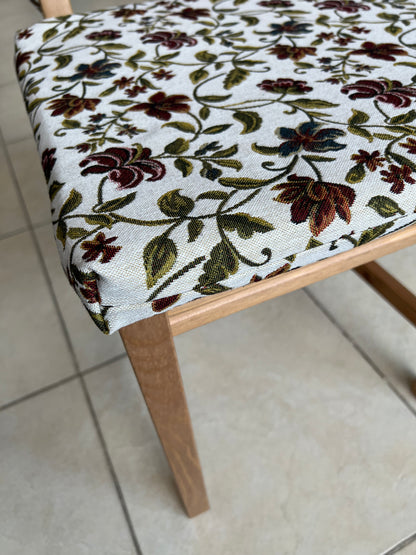 Floral Chair Seat Pads - Kitchen & Outdoor Cushions, Floral Chair Covers for Dining and Patio Chairs