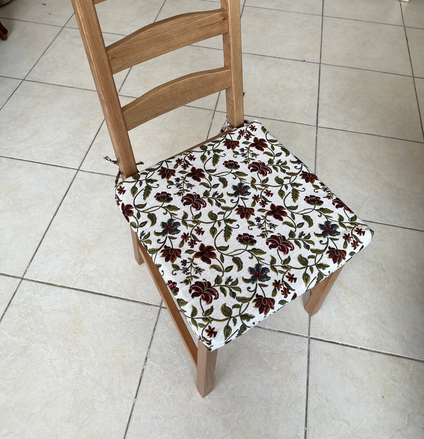 Floral Chair Seat Pads - Kitchen & Outdoor Cushions, Floral Chair Covers for Dining and Patio Chairs