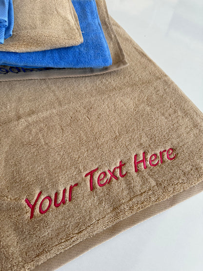 Personalized Terry Towels - Embroidered Monogrammed Hand Towels with Name, Perfect Wedding Gift